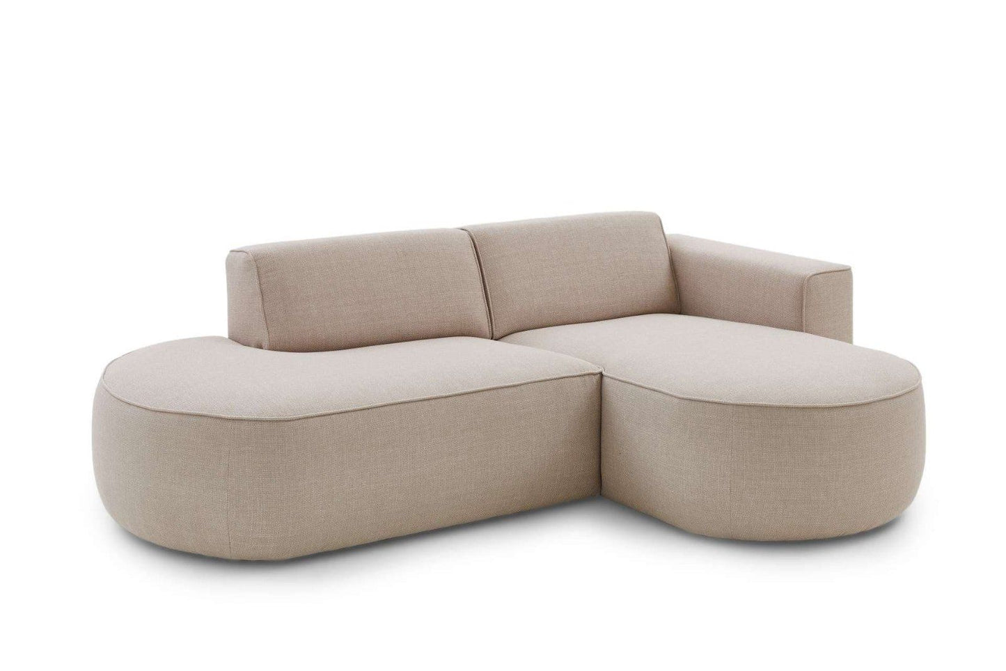 andas Ecksofa Tisso, sandfarben, kompaktes Sofas, modernes, ansprechendes Design