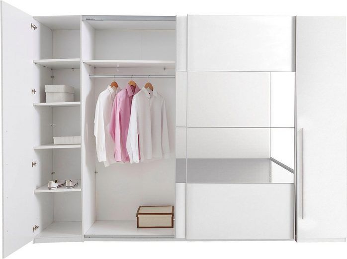 Schwebetürenschrank Mega mit Dreh- und Schwebetüren