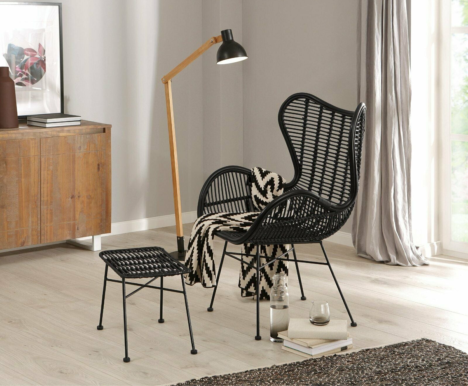 Home affaire Sessel »Malger«, aus einem schönen Rattangeflecht