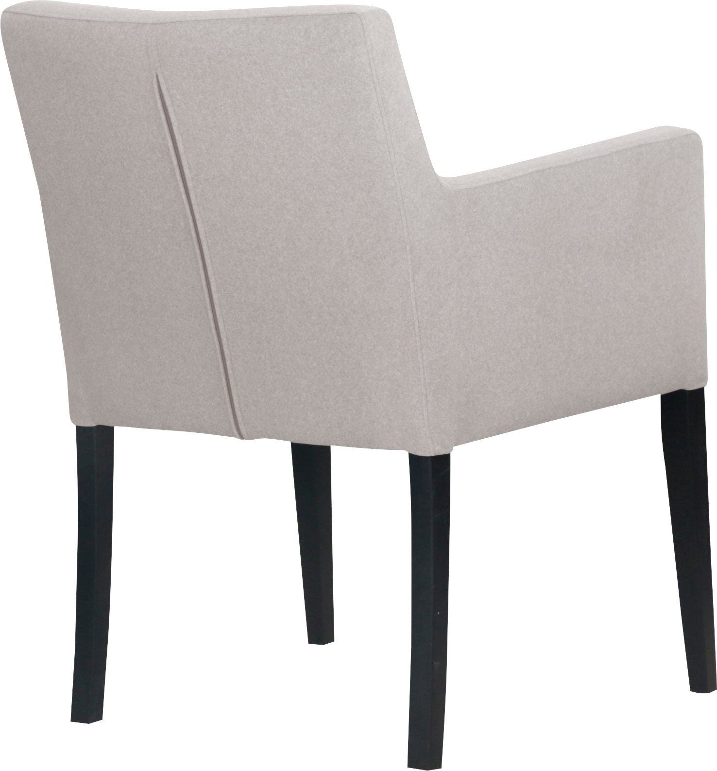 Home affaire Armlehnstuhl Celine, Massivholz, beige/schwarz