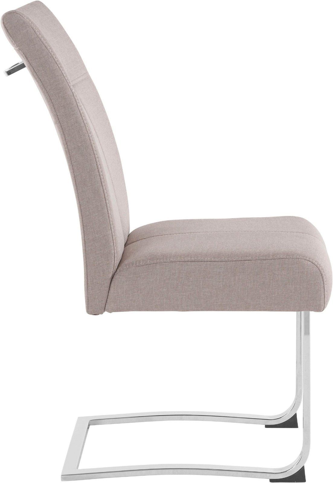 Home affaire Freischwinger »Rab« Set, 2 Stück Webstoff cappuccino