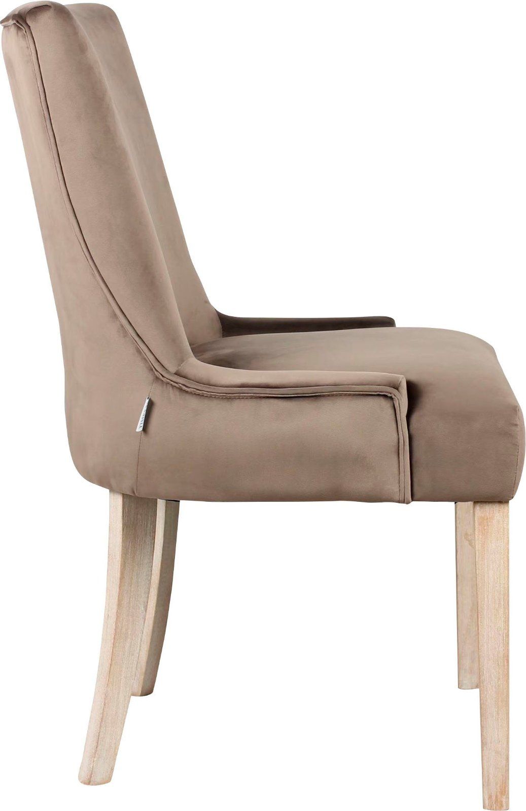 Esszimmerstuhl »Naperville« 2er-Set Gummibaum-Birke braun