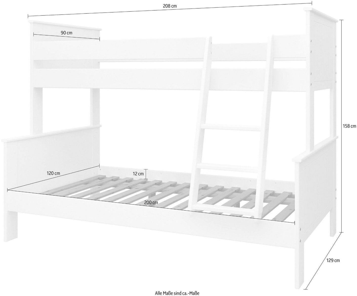 STEENS Hochbett »Alba« Made in Denmark