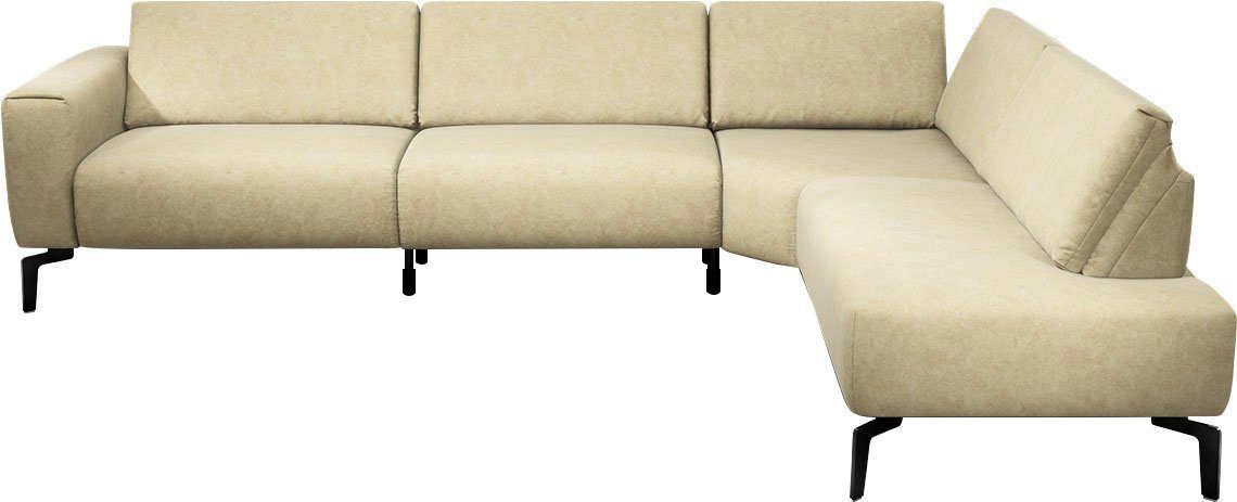 Sensoo Ecksofa »Cosy1« in naturel sambia und Luxus-Mikrofaser Bezug