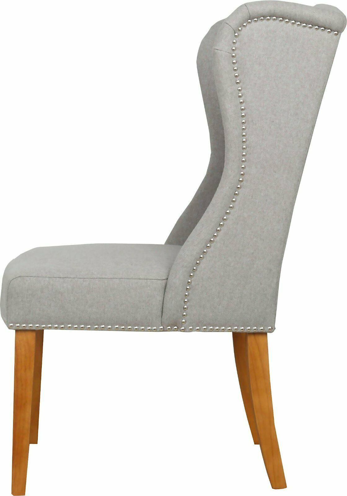 Home affaire Esszimmerstuhl »Liao« 2er Set in Feinstruktur-grau