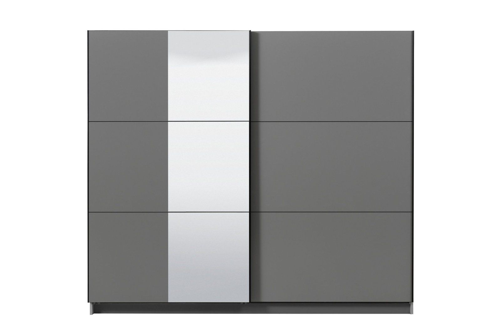 Schwebetürenschrank Sierra mit Spiegel in graphitfarben