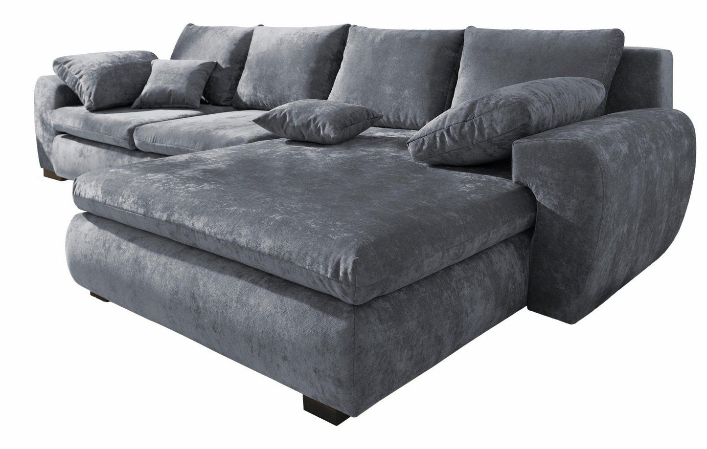 Home affaire Ecksofa Cara Mia, mit Bettfunktion Vintageoptik grau