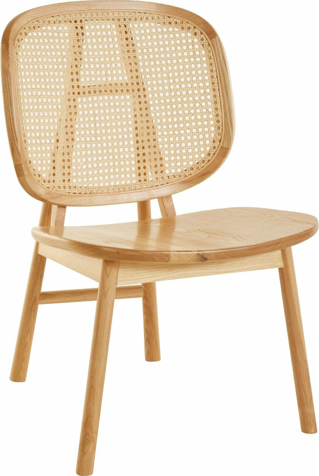 LeGer Home by Lena Gercke Stuhl »Amy«, Massivholz,Rattaneinsatz