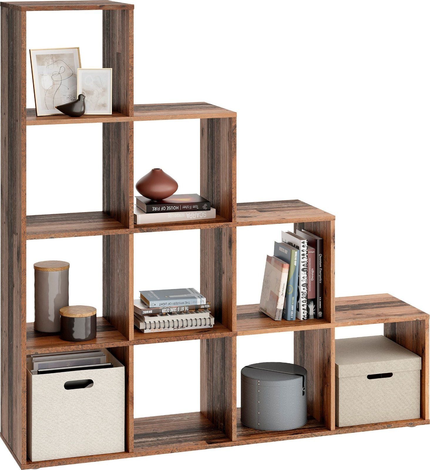 Raumteilerregal Mega 2 in Old style dunkel