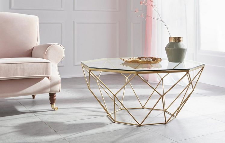 Guido Maria Kretschmer Home&Living Couchtisch »Caen« in gold / glas