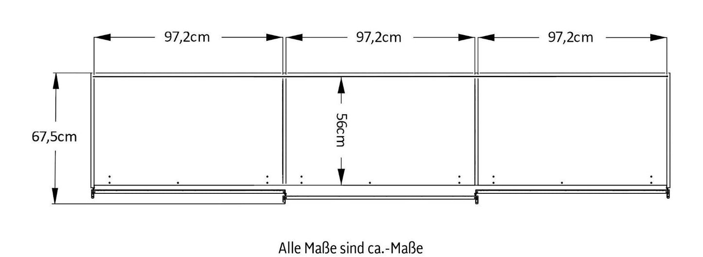 Schwebetürenschrank Sinfonie Plus Mit Spiegeltüre Vulkan Dekor