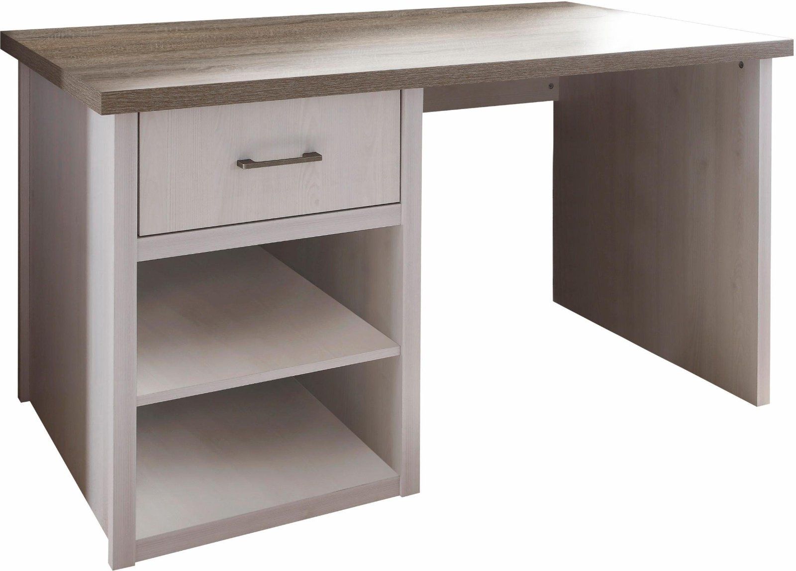 Kinderschreibtisch »Luca« pinienfarben weiß trüffelfarben