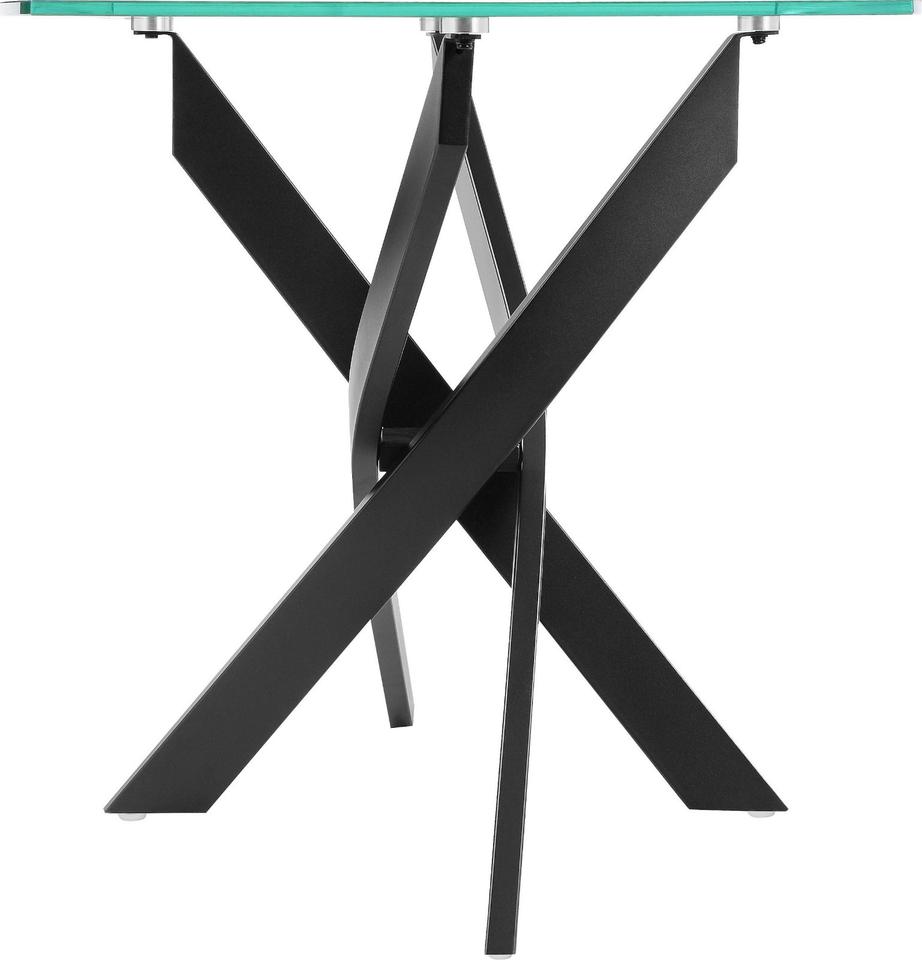 Esstisch / Glastisch »Kairi« 140x90cm mit Metallgestell