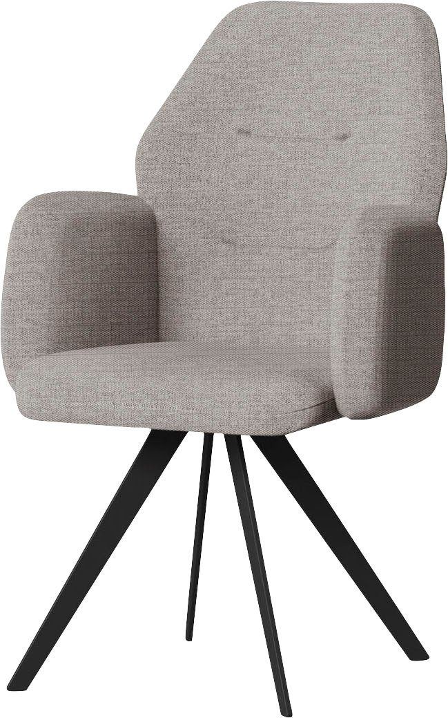 Home affaire Armlehnstuhl »Madison« Strukturstoff Farbe: falcon