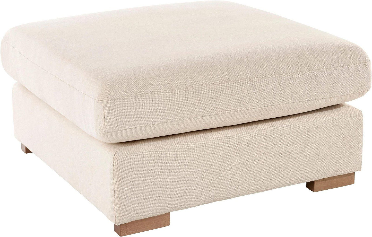 Home&Living Ecksofa »Arles« in Struktur beige mit Hocker