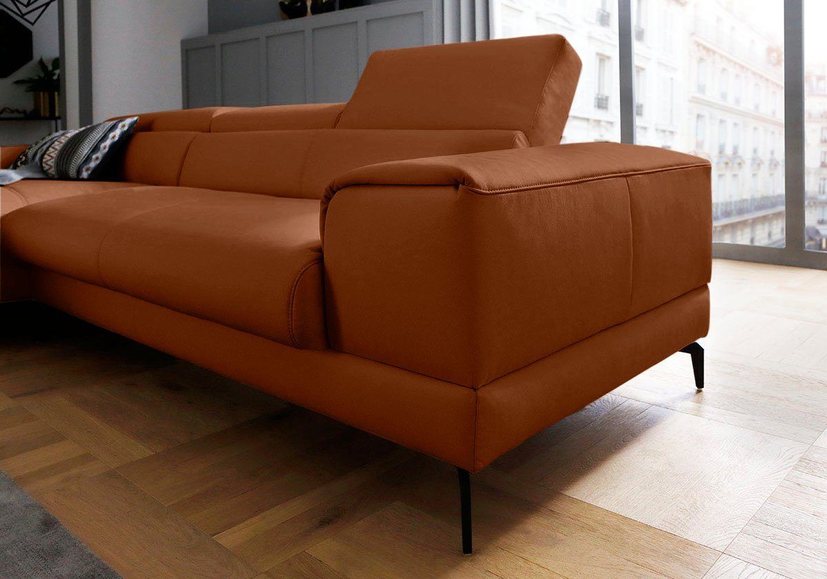 W.SCHILLIG Ecksofa piedroo mit Hocker
