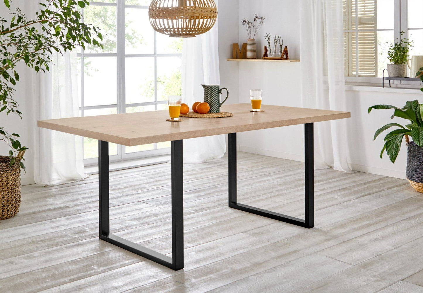 Esstisch, Breite 160 cm, Kufengestell im Industrial Look