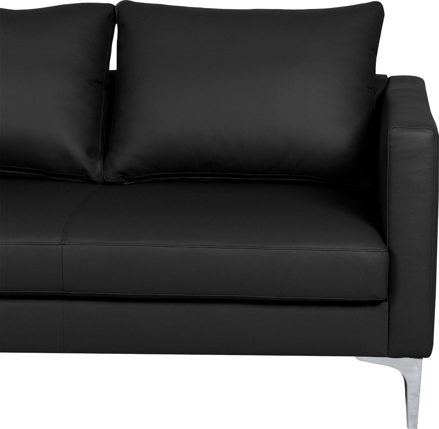 GEPADE Ecksofa »Laura« Leder Schwarz Recamiere links