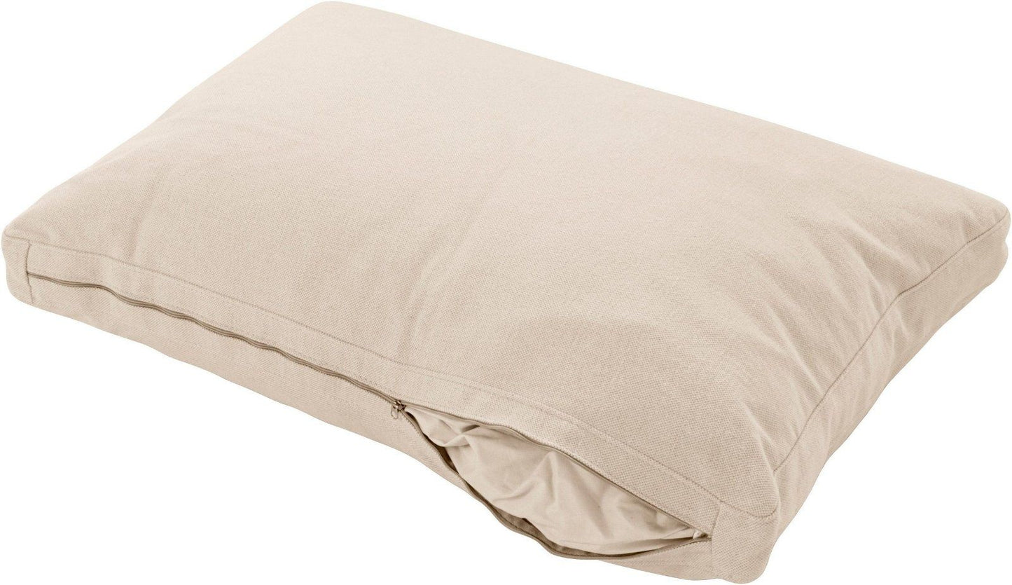 Home&Living Ecksofa »Arles« in Struktur beige mit Hocker