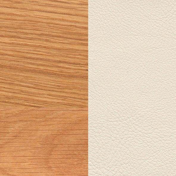 Home affaire 4-Fußstuhl »Colorado« Kunstleder beige / eichefarben