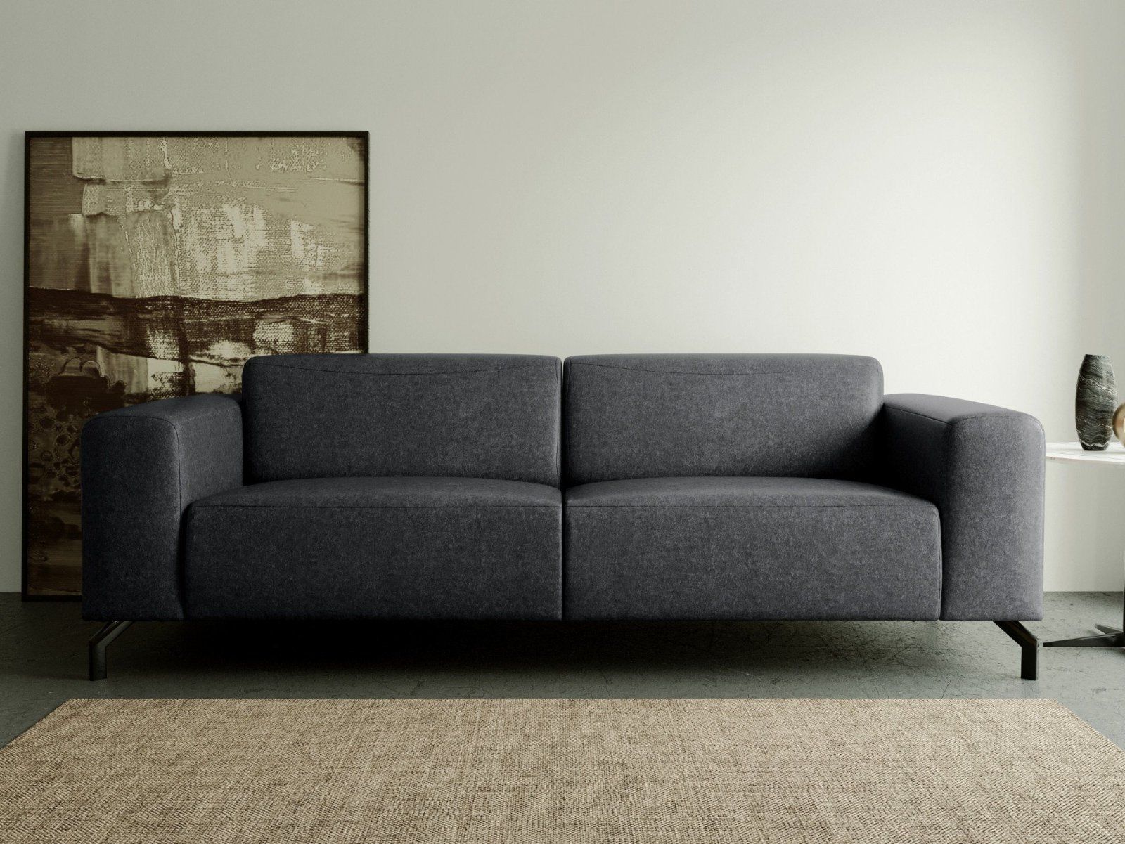 Places of Style 3-Sitzer Sawyer, Mit Bonellfederkern anthracite