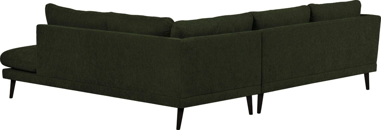 andas Ecksofa »Gondola«, Luxus-Microfaser weich dunkelgrün