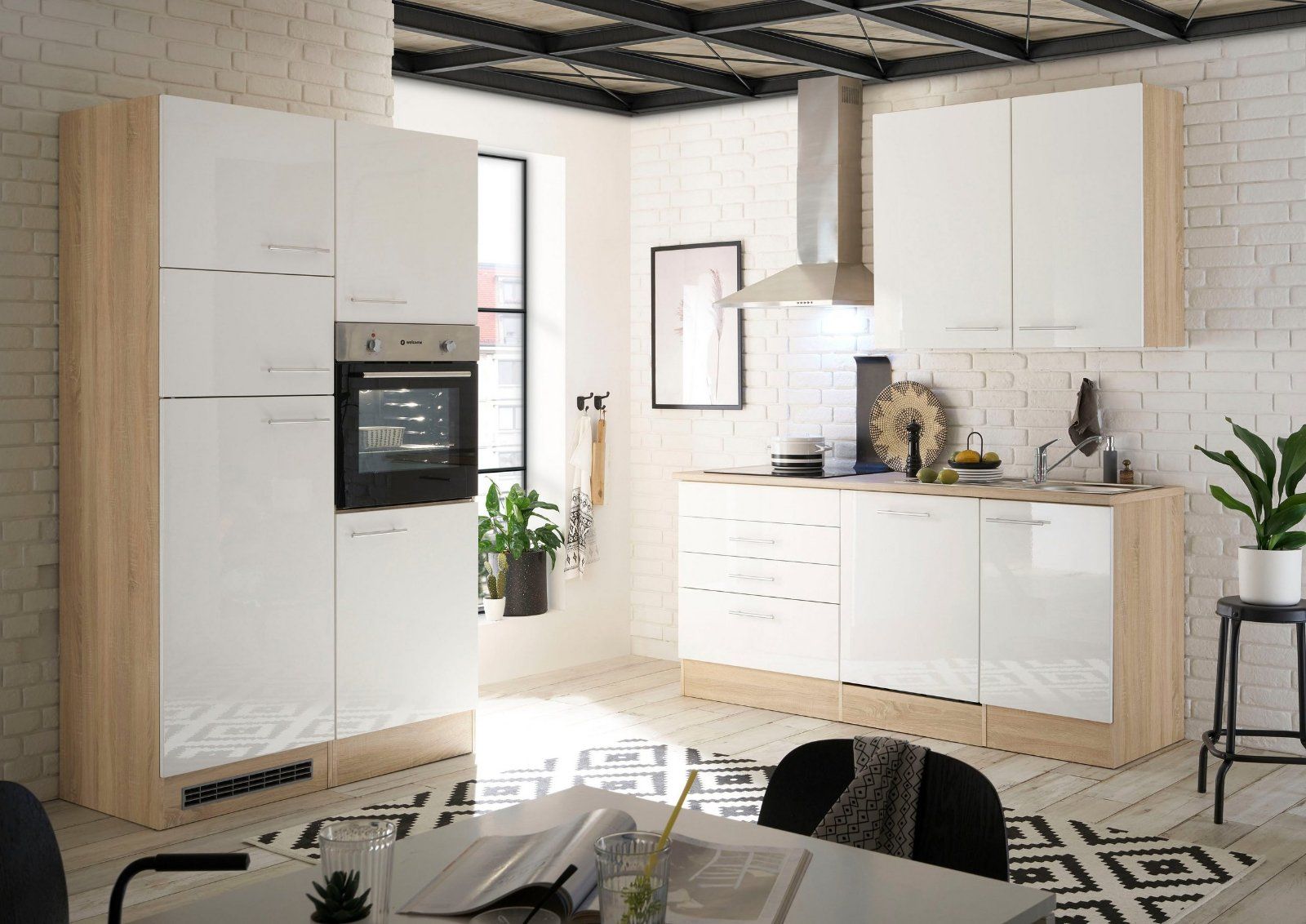 Küche Laurel, BASIC by Balculina Breite 310 cm, ohne E-Geräten