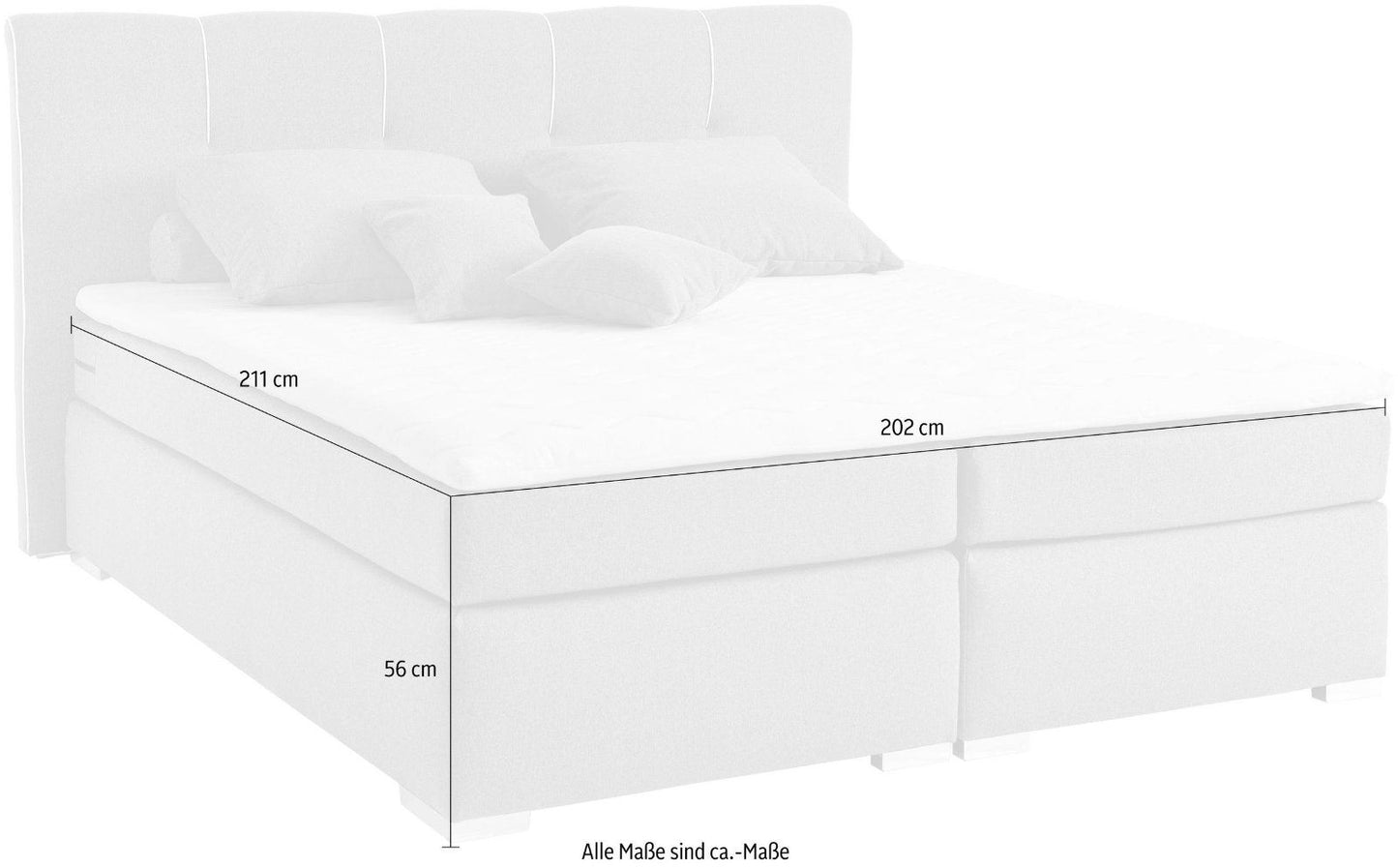 set one by Musterring Boxspringbett Memphis180x200cm inkl.Topper
