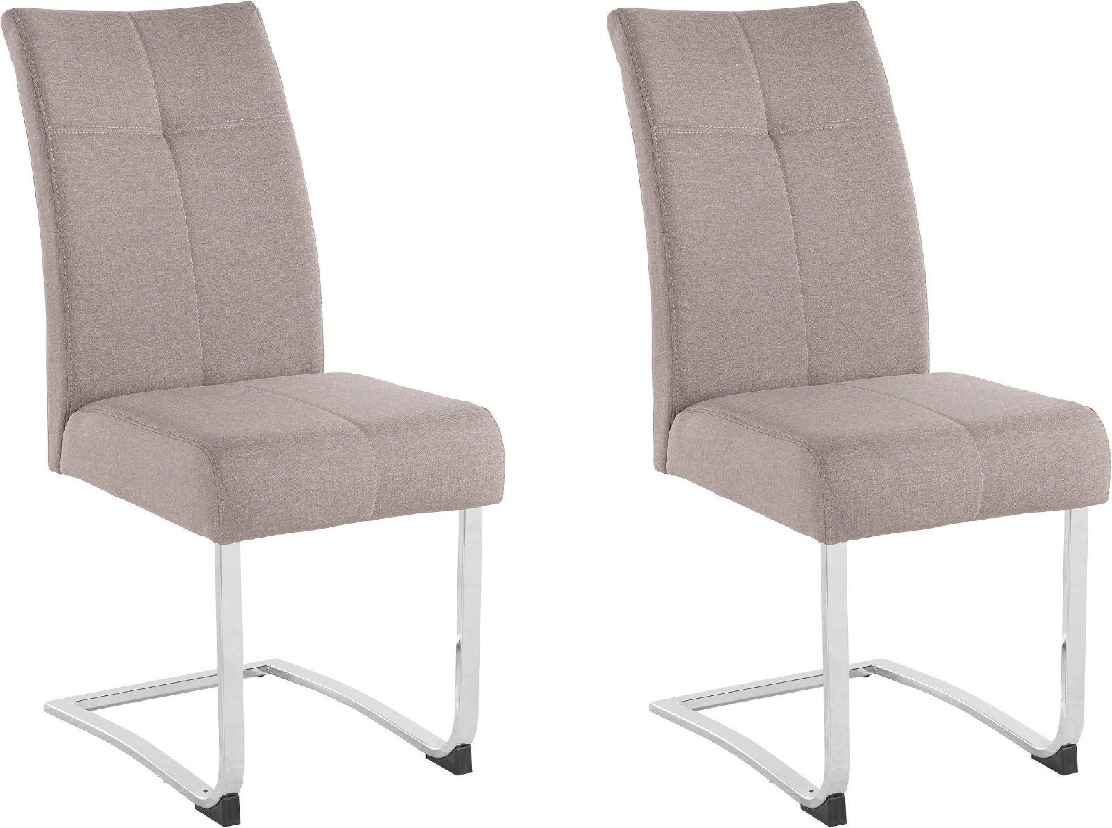 Home affaire Freischwinger »Rab« Set, 2 Stück Webstoff cappuccino