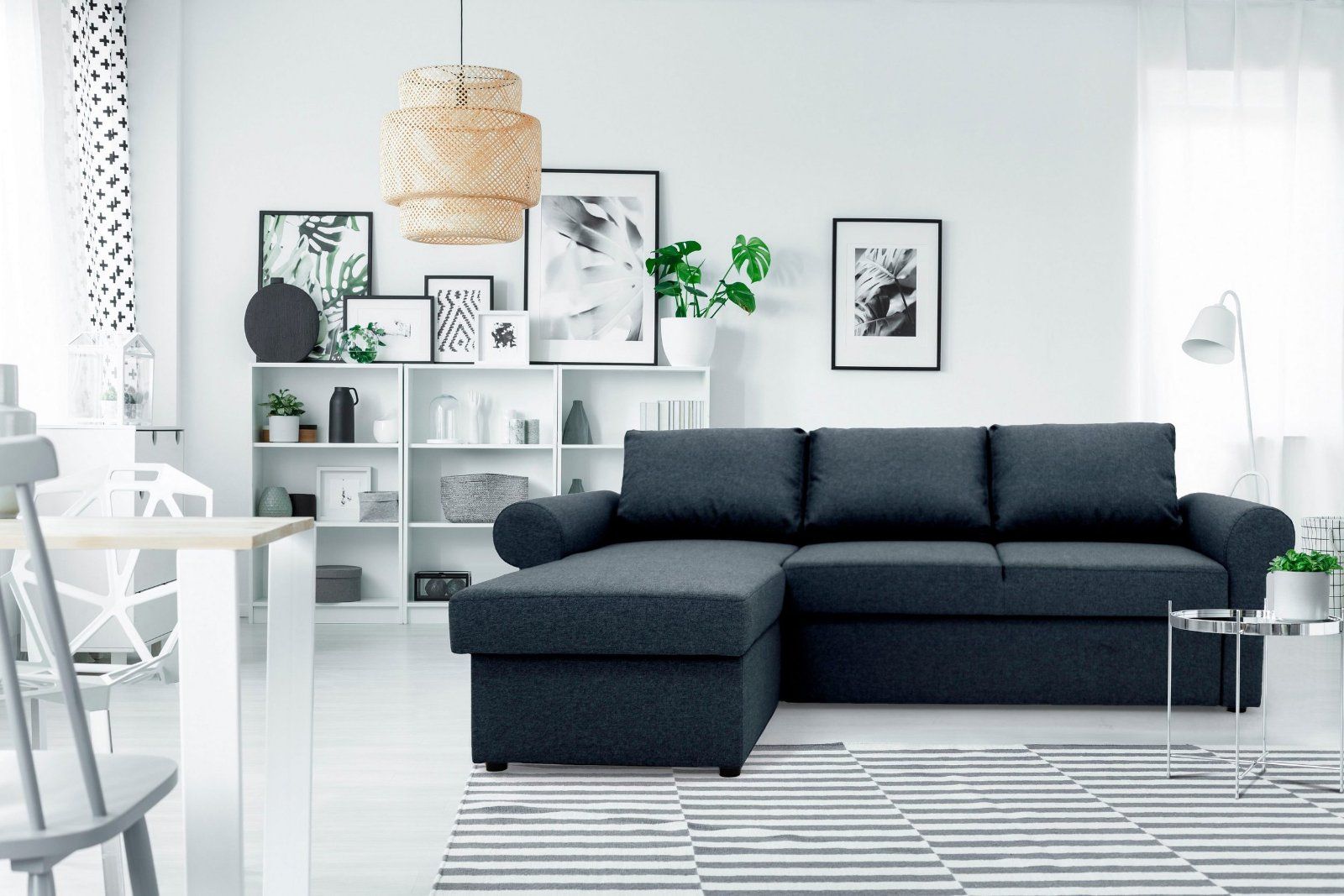 GEPADE Ecksofa Rico, inkl.Bettfunktion und Bettkasten in anthrazit