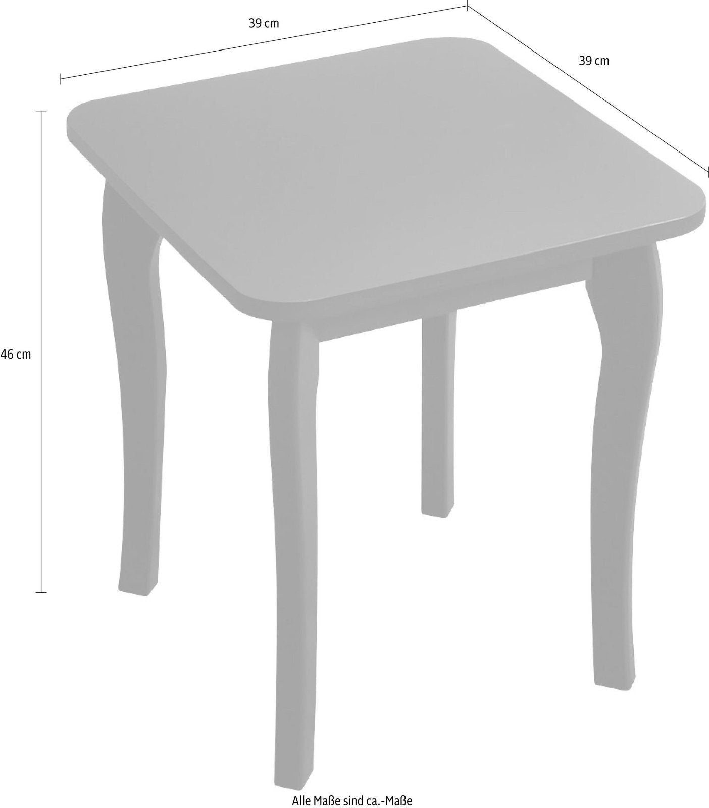 Home affaire Beistelltisch »Baroque« dunkelbraun