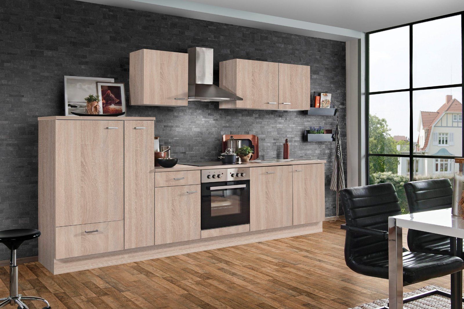 Küchenzeile »Classic«, Küchenzeile mit E-Geräten