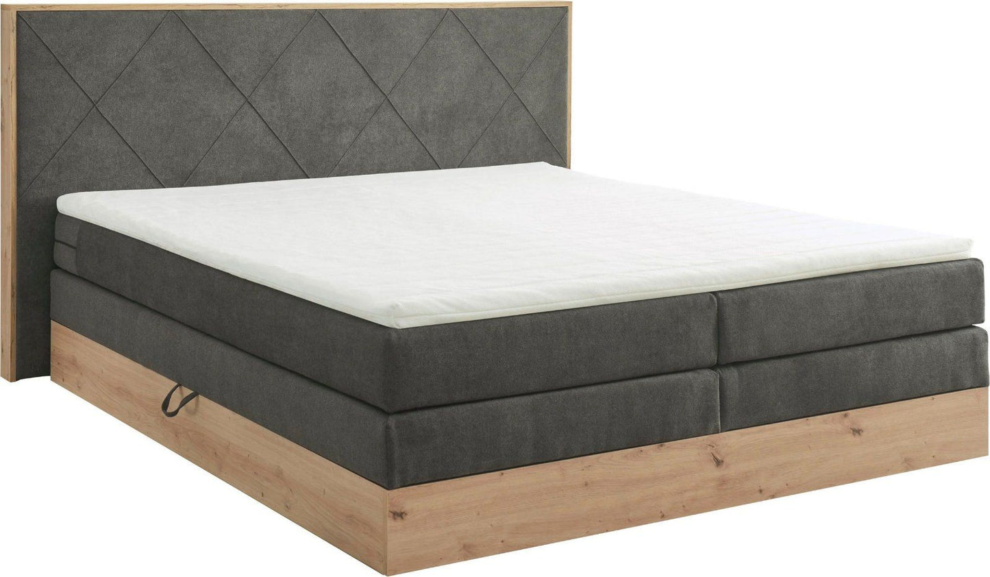 Boxspringbett »Bellevue« 180x200cm inkl. Bettkasten und Topper