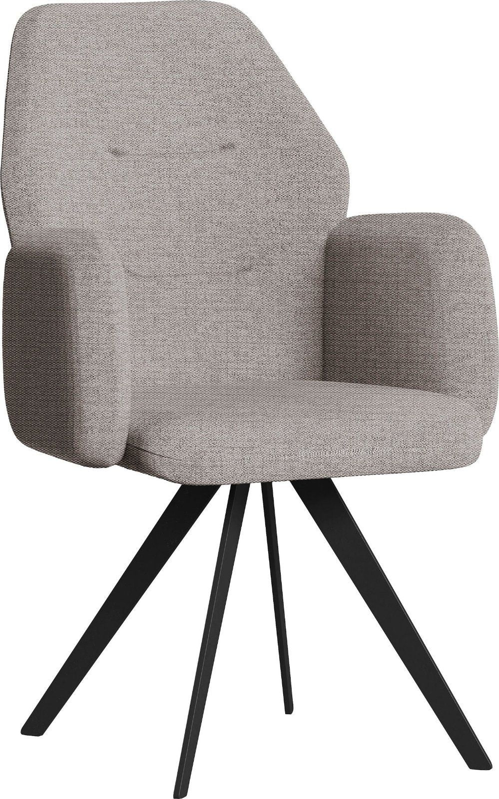 Home affaire Armlehnstuhl »Madison« Strukturstoff Farbe: falcon