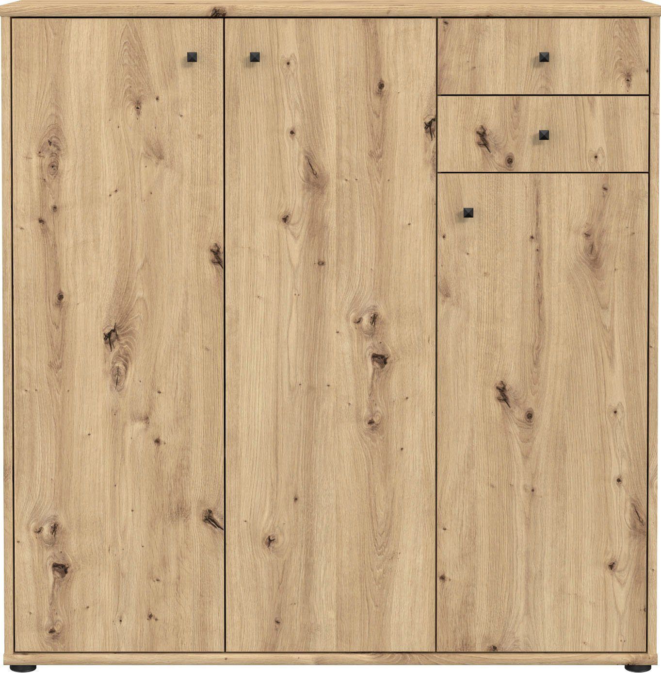 Kommode Tempra, Breite 108,8 cm in artisan eiche