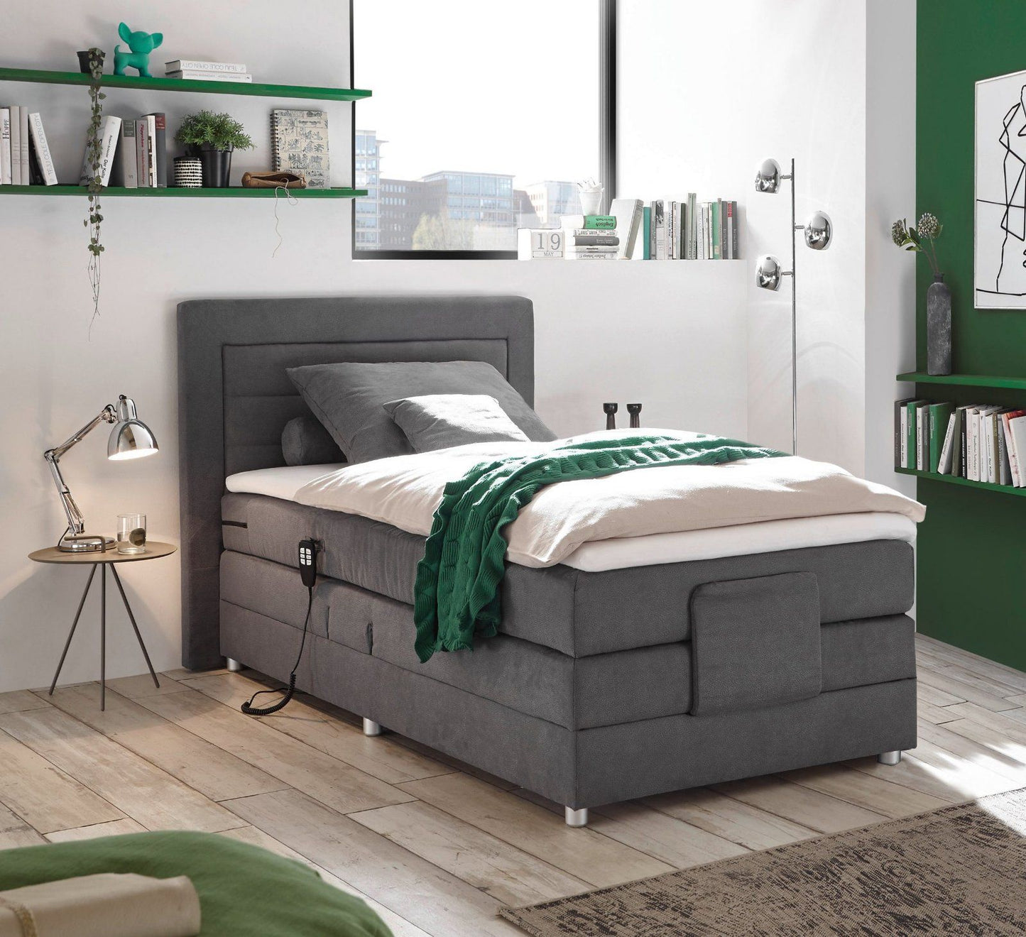 Boxspringbett »Saba 2«, inkl. Motor und Topper 100x200cm