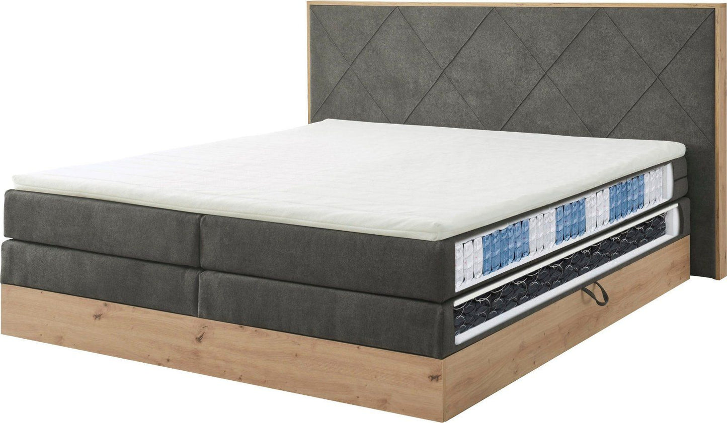 Boxspringbett »Bellevue« 180x200cm inkl. Bettkasten und Topper