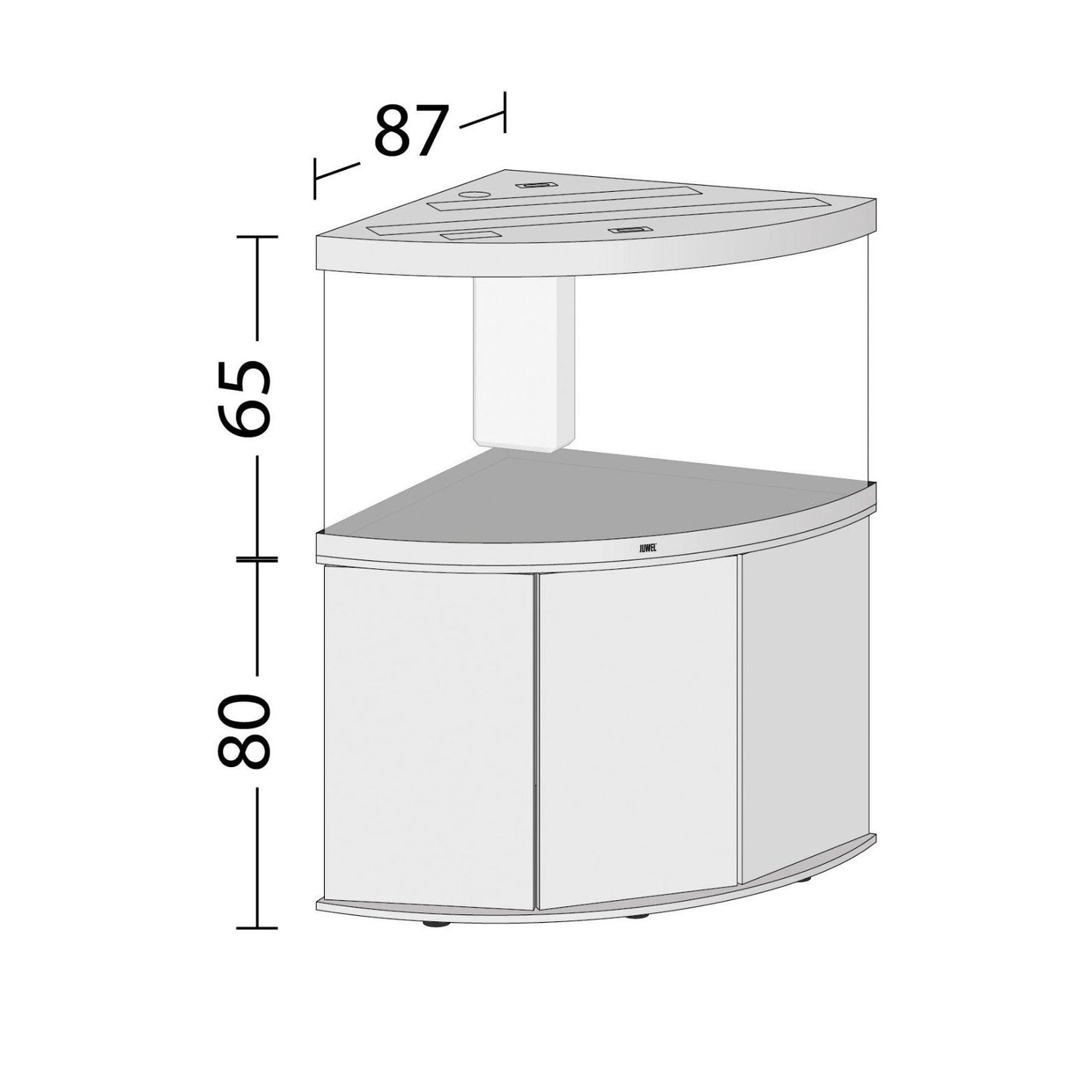 JUWEL AQUARIEN Aquarien-Set Trigon 350 LED mit Unterschrank + SBX Trigon 350