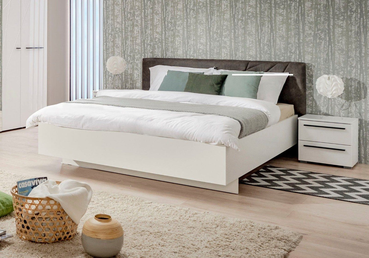 Schlafzimmer-Set »Ksanti«, (4-St) in Hochglanzoptik