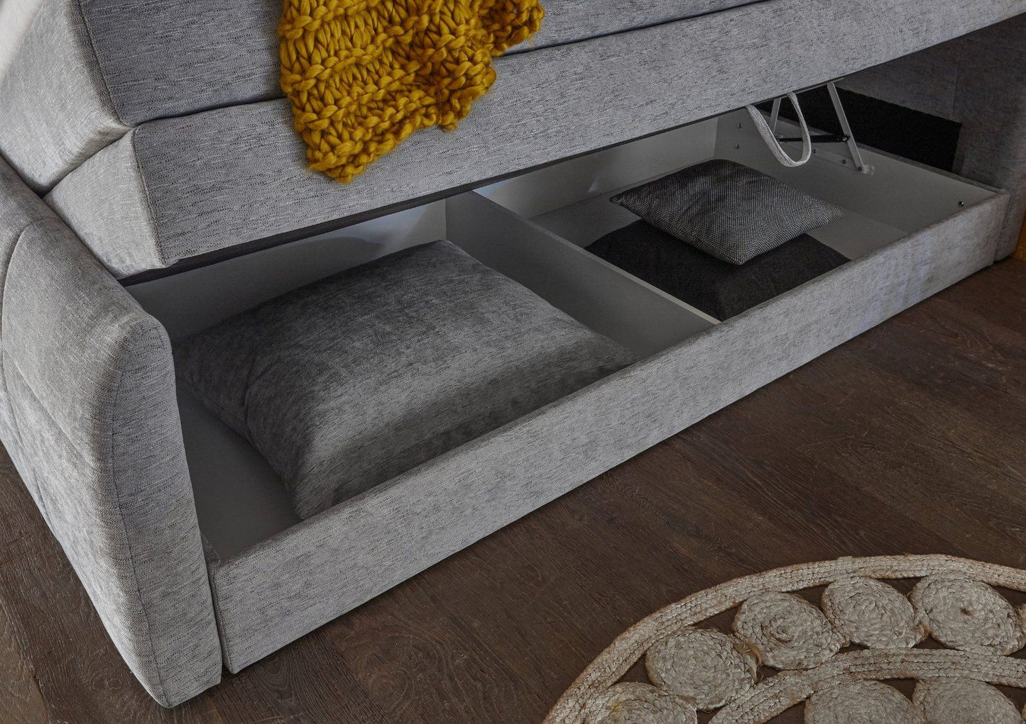 Boxspringbett Sacramento,180cm inkl. zwei Bettkästen und Topper