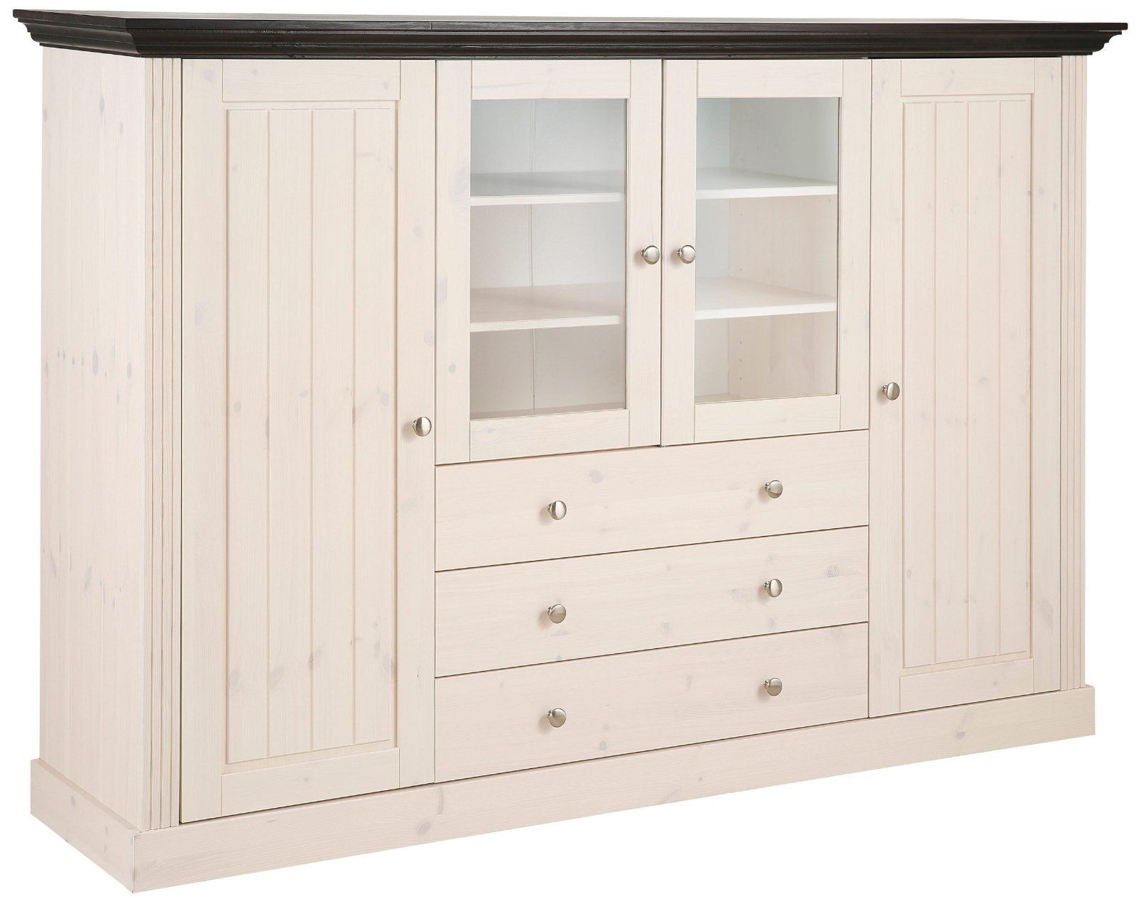 Home affaire Highboard »Skanderborg«, Massivholz Landhaus-Design