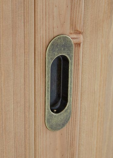 Home affaire Schiebetürenschrank 5 türig »Konrad« aus massiver Kiefer, Breite 249 cm