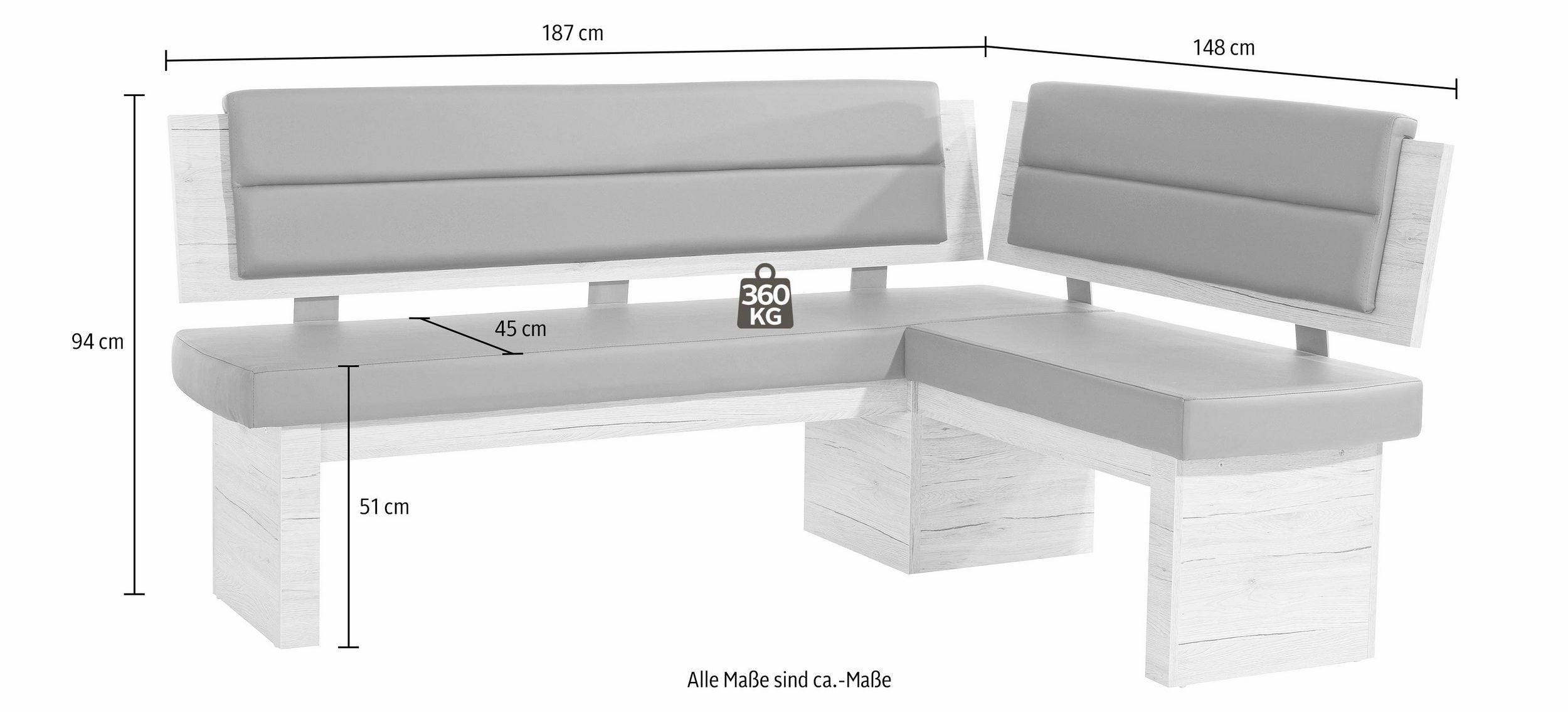 Home affaire Eckbankgruppe Cara, (Set, 4-tlg) cappuccino