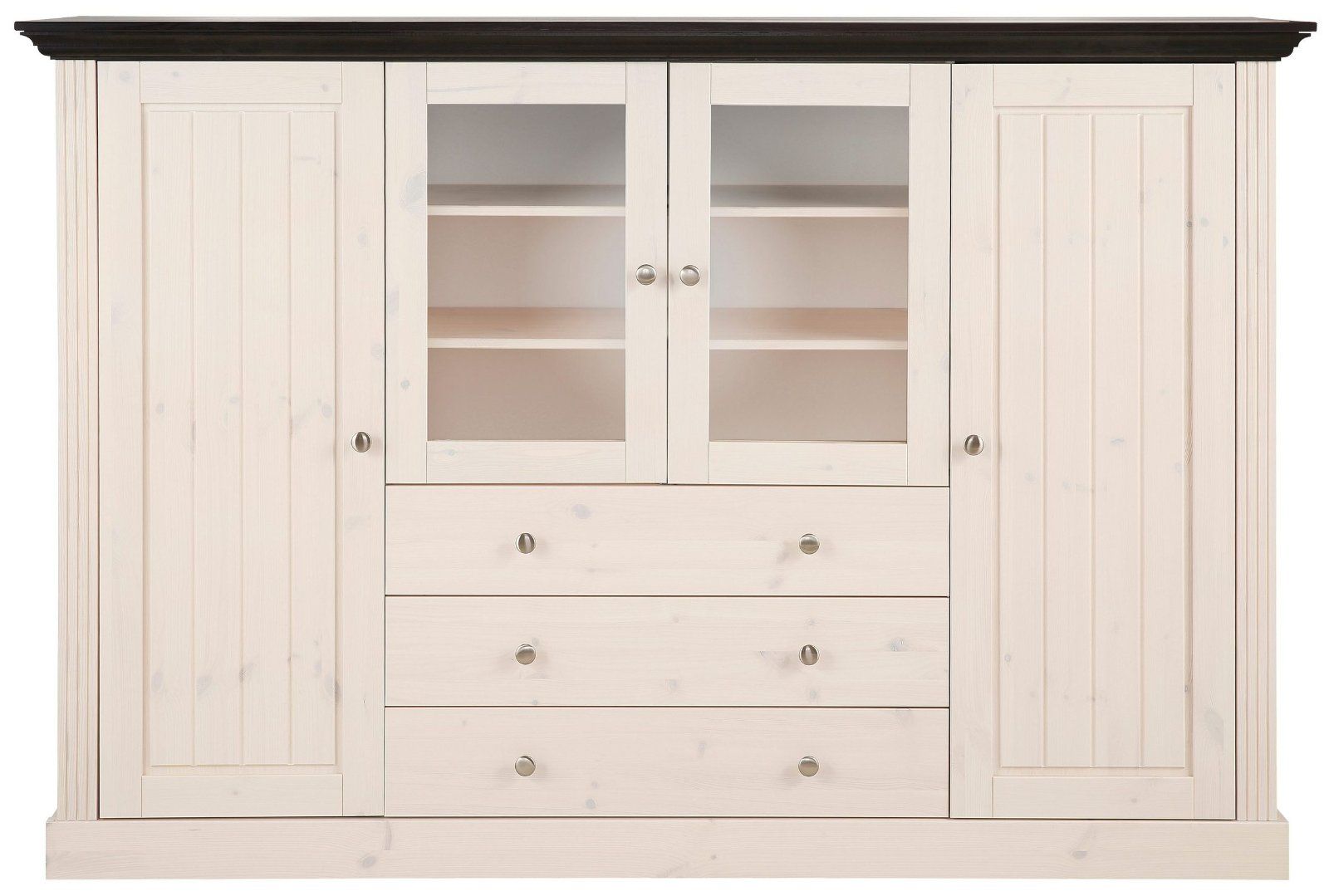 Home affaire Highboard »Skanderborg«, Massivholz Landhaus-Design