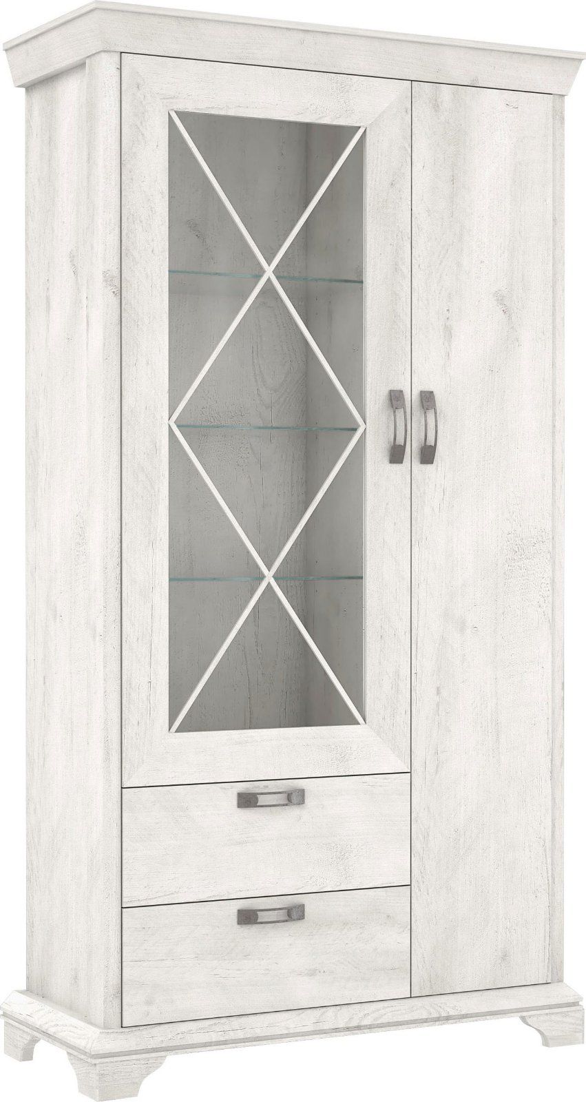 Vitrine »Kashmir« Breite 113 cm in Pinia Weiss