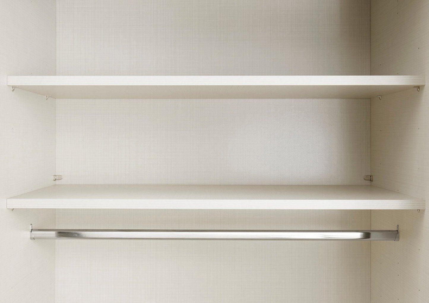 STAUD Schwebetürenschrank Sinfonie Plus Mit Spiegeltür Weiß Dekor