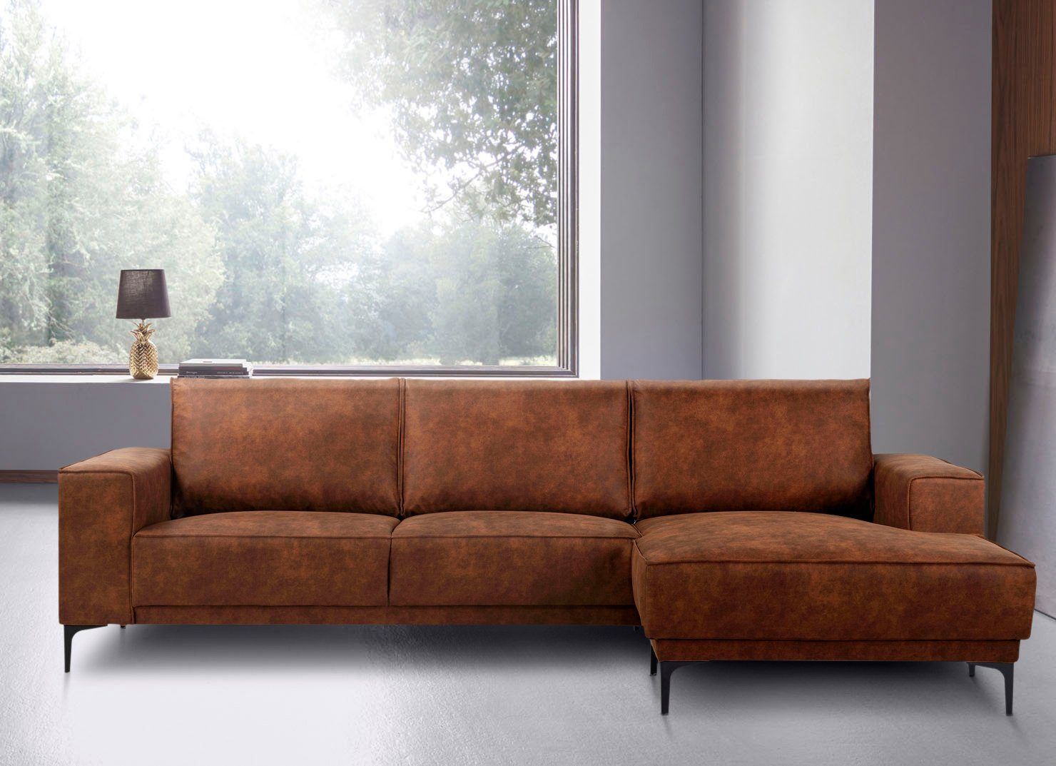 Places of Style Ecksofa Oland, im zeitlosem Design