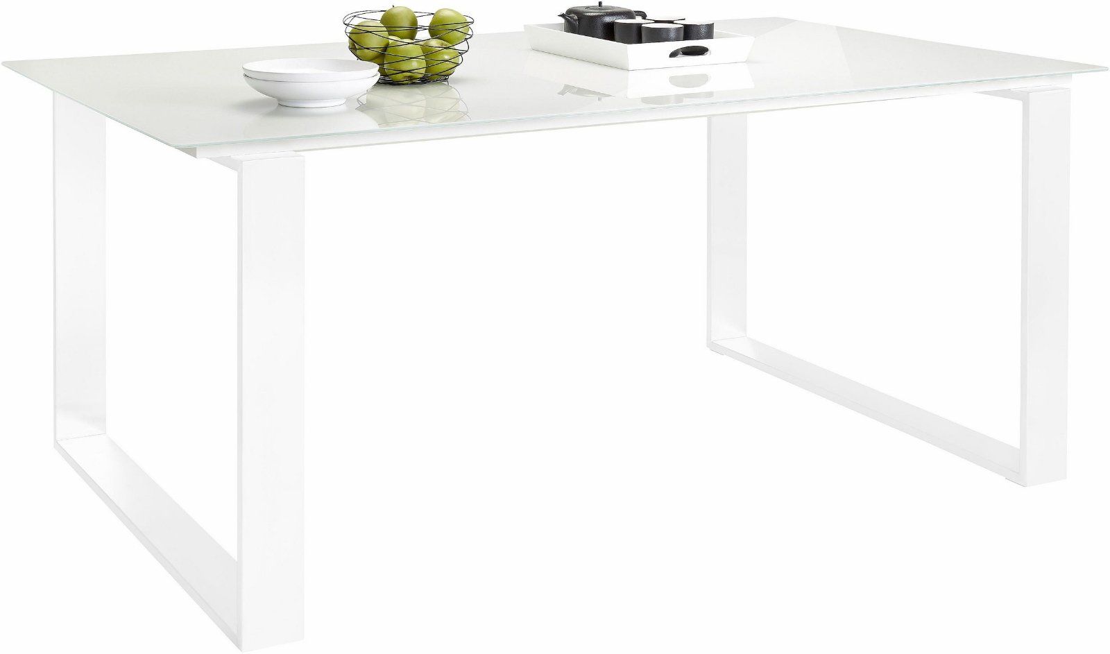 now! by hülsta Esstisch »ET 19« Untergestell aus Metall weiß