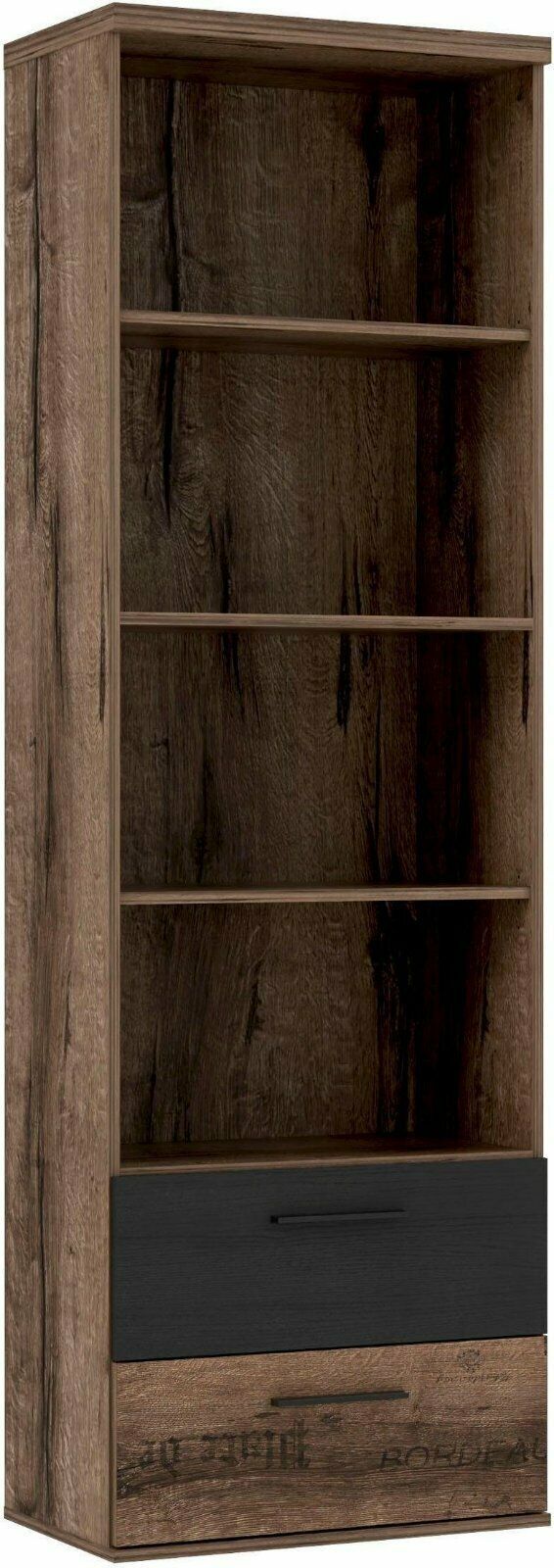 Standregal »Jacky« Schlammeichefarben-Schwarzeichefarben