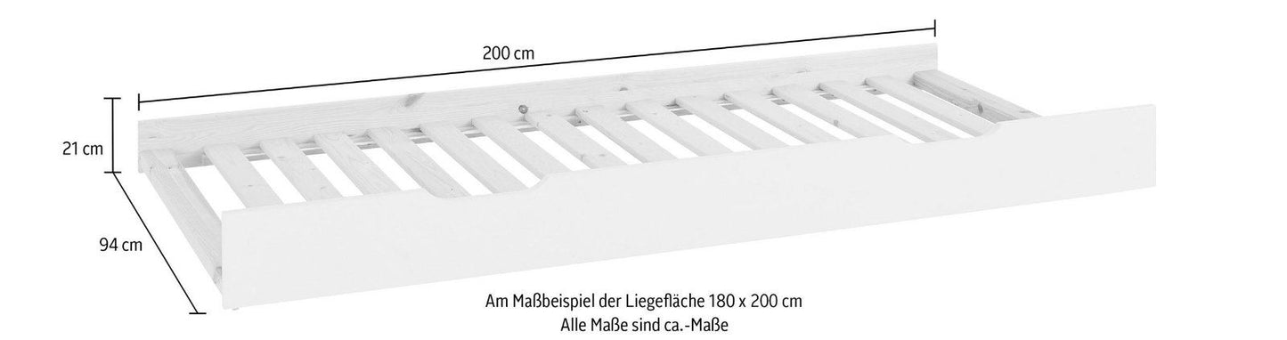 Lüttenhütt Schubkasten Tipo, 2. Schlafgelegenheit, inkl Rollrost